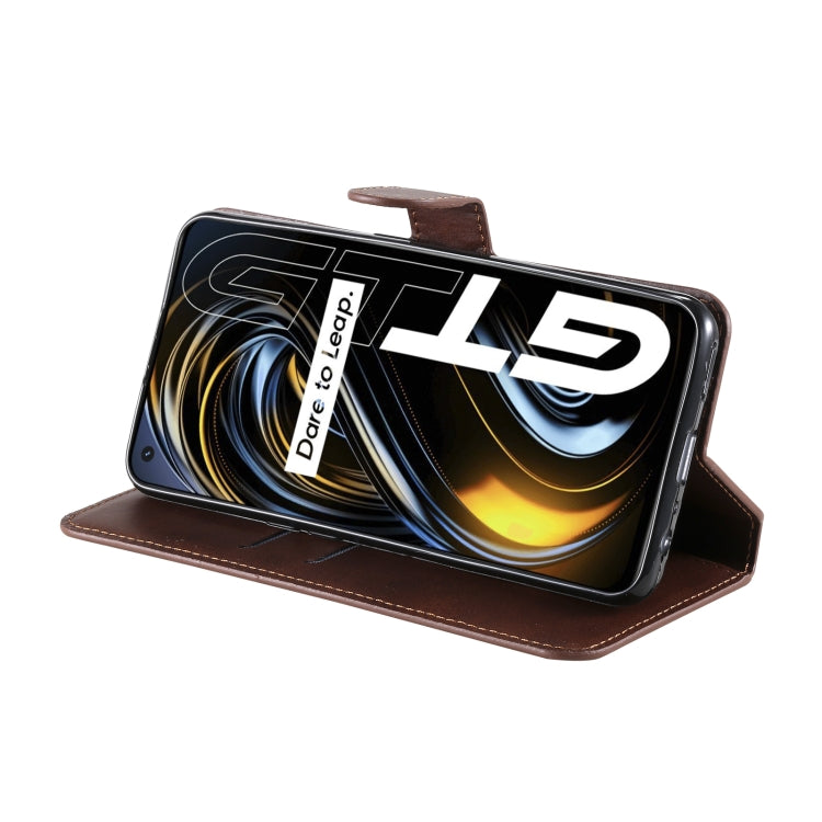 Classic Calf Texture PU + TPU Horizontal Flip Leather Case with Holder & Card Slots & Wallet For OPPO Realme GT 5G