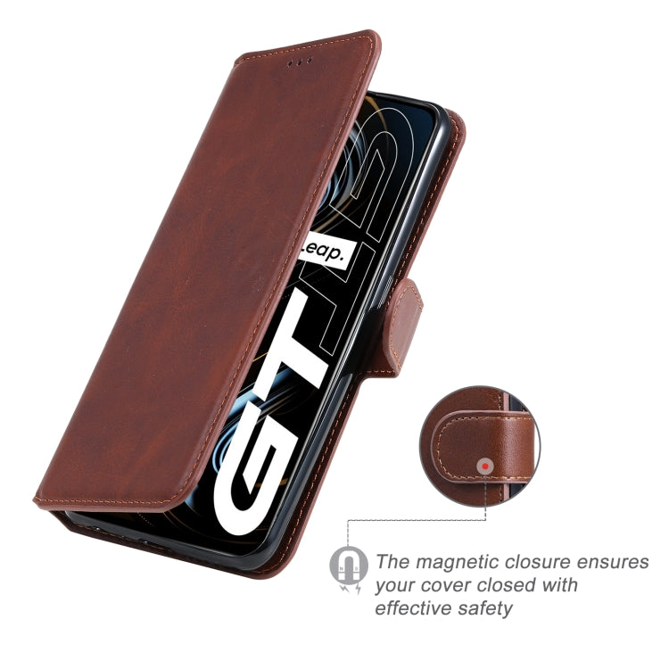 Classic Calf Texture PU + TPU Horizontal Flip Leather Case with Holder & Card Slots & Wallet For OPPO Realme GT 5G