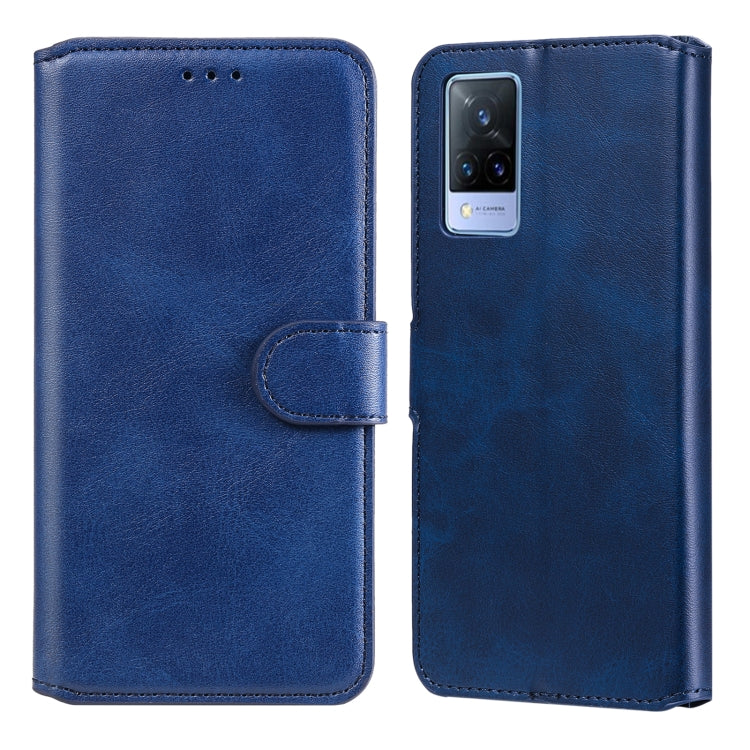 Classic Calf Texture PU + TPU Horizontal Flip Leather Case with Holder & Card Slots & Wallet For vivo V21
