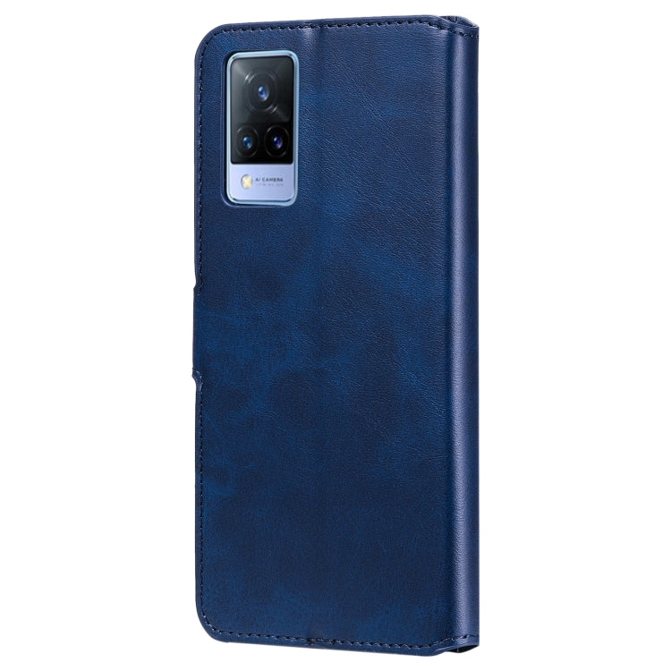 Classic Calf Texture PU + TPU Horizontal Flip Leather Case with Holder & Card Slots & Wallet For vivo V21
