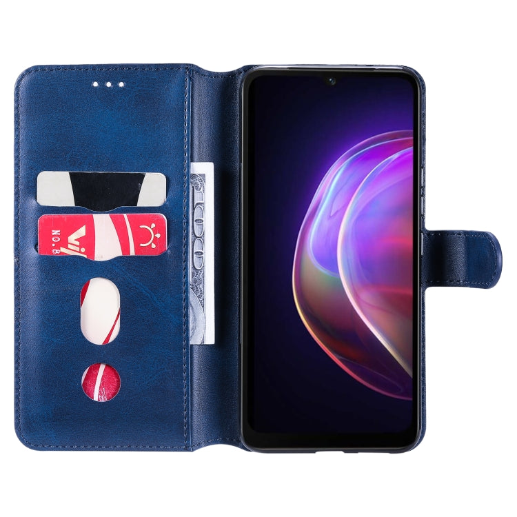 Classic Calf Texture PU + TPU Horizontal Flip Leather Case with Holder & Card Slots & Wallet For vivo V21