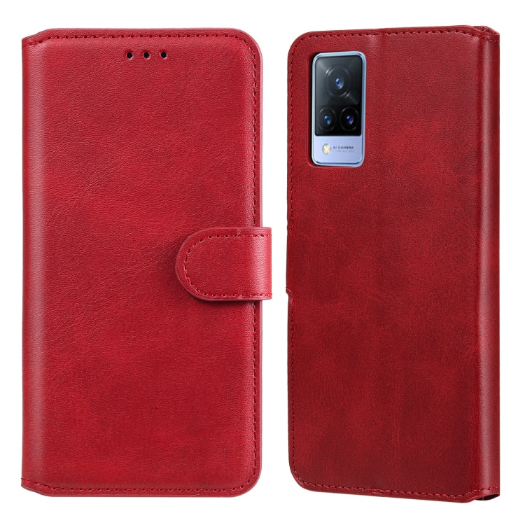 Classic Calf Texture PU + TPU Horizontal Flip Leather Case with Holder & Card Slots & Wallet For vivo V21