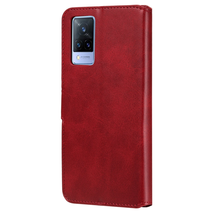 Classic Calf Texture PU + TPU Horizontal Flip Leather Case with Holder & Card Slots & Wallet For vivo V21