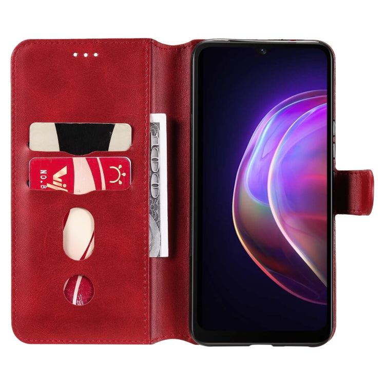 Classic Calf Texture PU + TPU Horizontal Flip Leather Case with Holder & Card Slots & Wallet For vivo V21