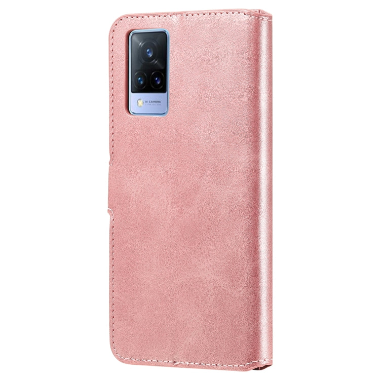 Classic Calf Texture PU + TPU Horizontal Flip Leather Case with Holder & Card Slots & Wallet For vivo V21