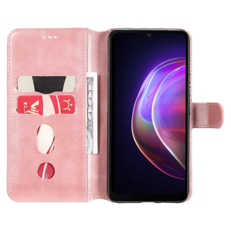 Classic Calf Texture PU + TPU Horizontal Flip Leather Case with Holder & Card Slots & Wallet For vivo V21