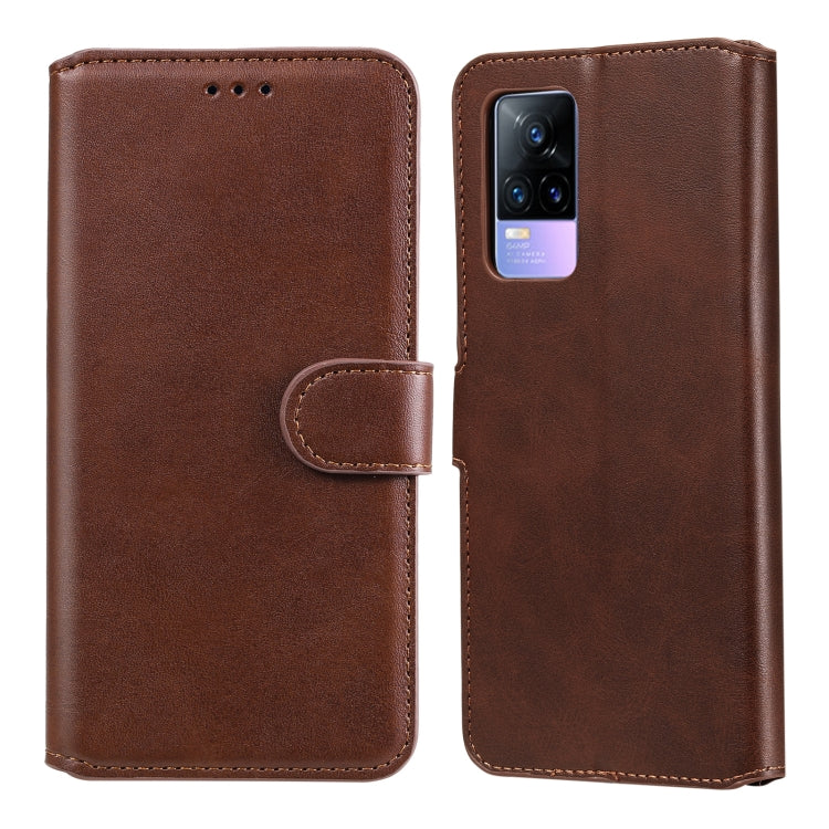 Classic Calf Texture PU + TPU Horizontal Flip Leather Case with Holder & Card Slots & Wallet For vivo V21e