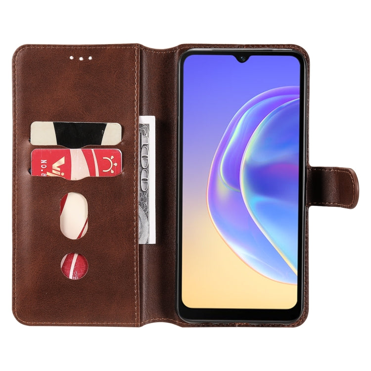 Classic Calf Texture PU + TPU Horizontal Flip Leather Case with Holder & Card Slots & Wallet For vivo V21e