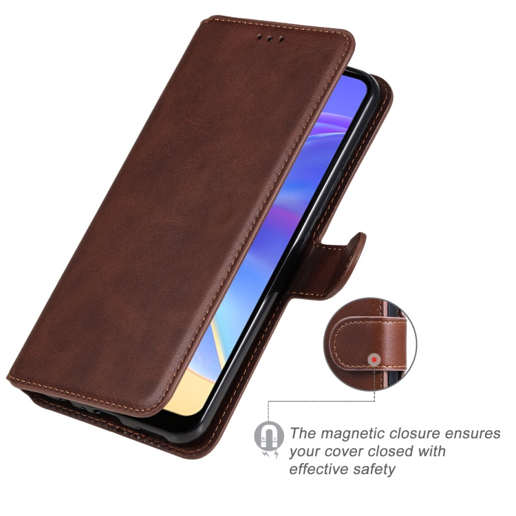 Classic Calf Texture PU + TPU Horizontal Flip Leather Case with Holder & Card Slots & Wallet For vivo V21e
