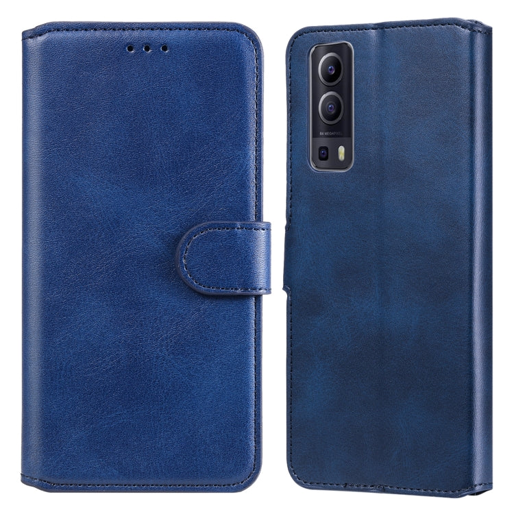 Classic Calf Texture PU + TPU Horizontal Flip Leather Case with Holder & Card Slots & Wallet For vivo Y72 5G