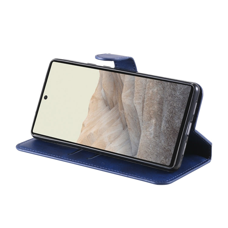 Classic Calf Texture PU + TPU Horizontal Flip Leather Case with Holder & Card Slots & Wallet For Google Pixel 6