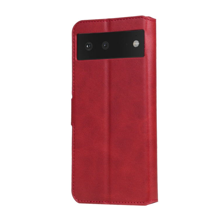 Classic Calf Texture PU + TPU Horizontal Flip Leather Case with Holder & Card Slots & Wallet For Google Pixel 6