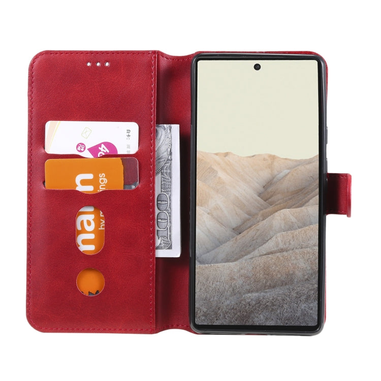 Classic Calf Texture PU + TPU Horizontal Flip Leather Case with Holder & Card Slots & Wallet For Google Pixel 6