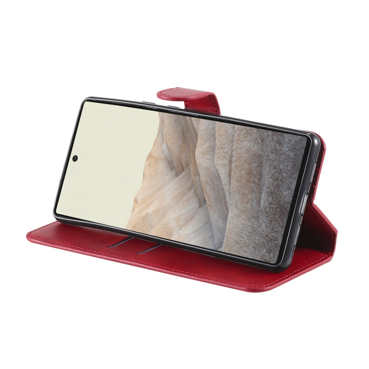 Classic Calf Texture PU + TPU Horizontal Flip Leather Case with Holder & Card Slots & Wallet For Google Pixel 6