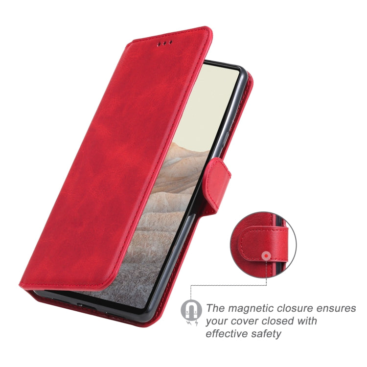 Classic Calf Texture PU + TPU Horizontal Flip Leather Case with Holder & Card Slots & Wallet For Google Pixel 6