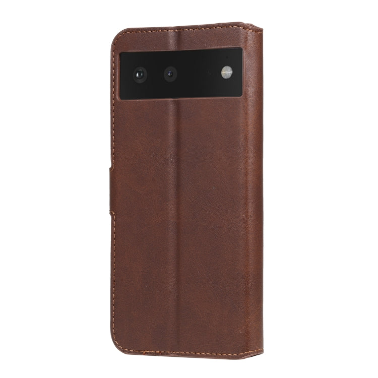 Classic Calf Texture PU + TPU Horizontal Flip Leather Case with Holder & Card Slots & Wallet For Google Pixel 6