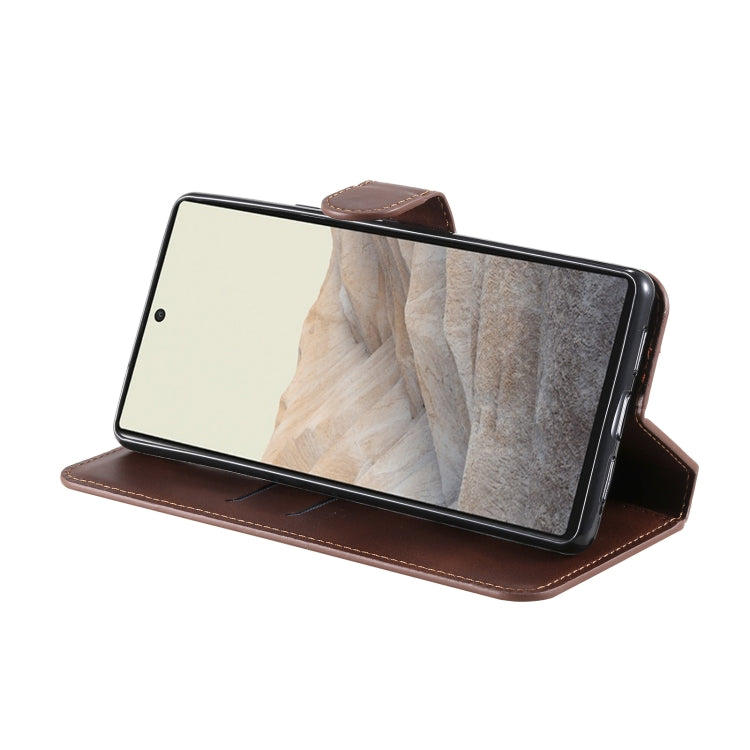 Classic Calf Texture PU + TPU Horizontal Flip Leather Case with Holder & Card Slots & Wallet For Google Pixel 6