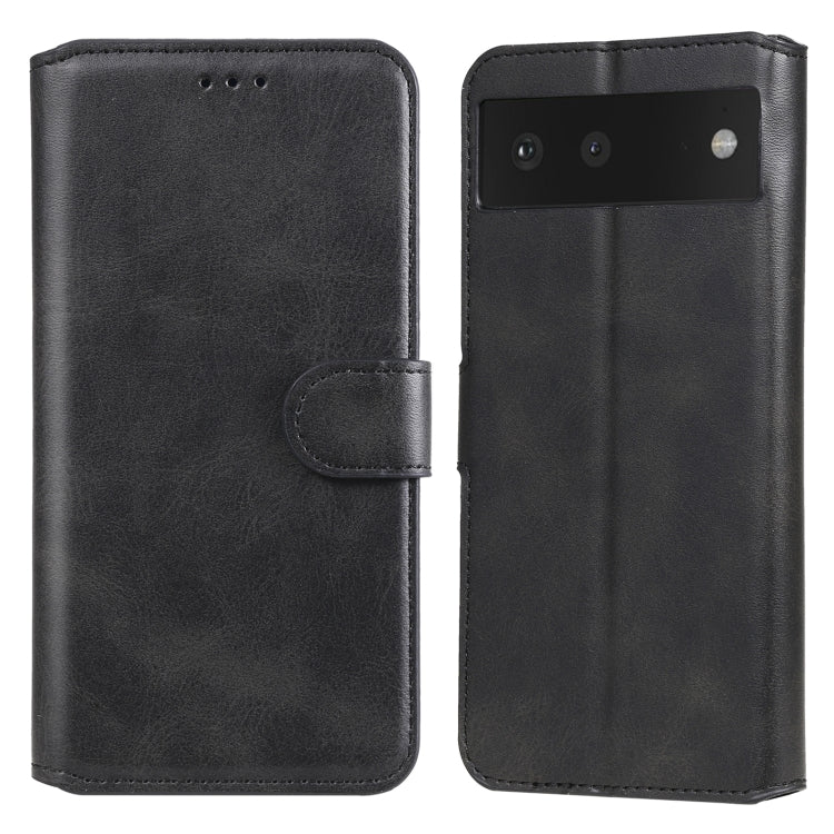 Classic Calf Texture PU + TPU Horizontal Flip Leather Case with Holder & Card Slots & Wallet For Google Pixel 6
