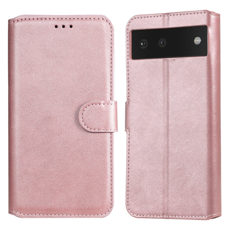 Classic Calf Texture PU + TPU Horizontal Flip Leather Case with Holder & Card Slots & Wallet For Google Pixel 6