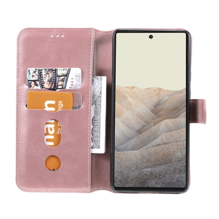 Classic Calf Texture PU + TPU Horizontal Flip Leather Case with Holder & Card Slots & Wallet For Google Pixel 6
