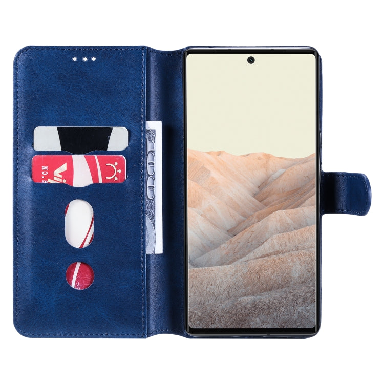 Classic Calf Texture PU + TPU Horizontal Flip Leather Case with Holder & Card Slots & Wallet For Google Pixel 6 Pro