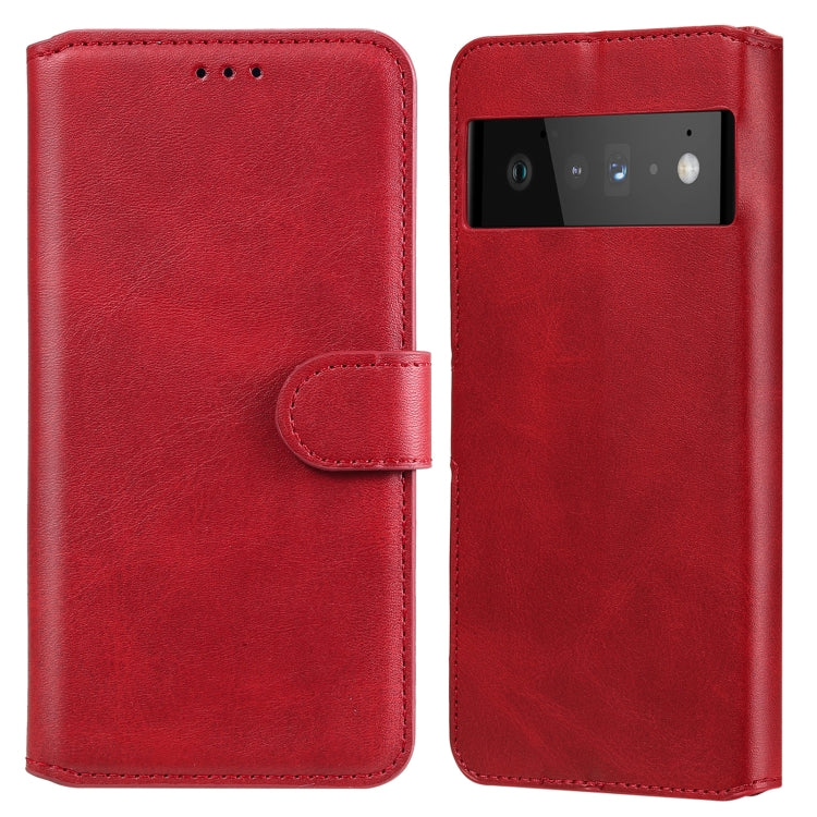 Classic Calf Texture PU + TPU Horizontal Flip Leather Case with Holder & Card Slots & Wallet For Google Pixel 6 Pro