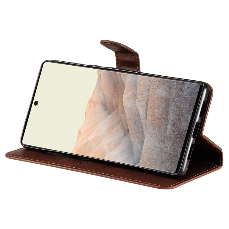 Classic Calf Texture PU + TPU Horizontal Flip Leather Case with Holder & Card Slots & Wallet For Google Pixel 6 Pro