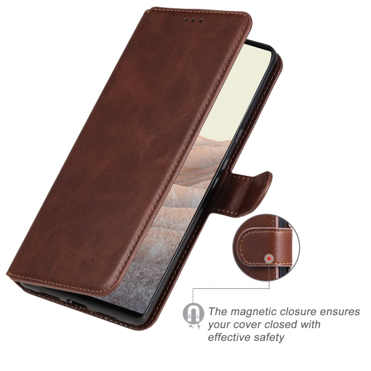 Classic Calf Texture PU + TPU Horizontal Flip Leather Case with Holder & Card Slots & Wallet For Google Pixel 6 Pro