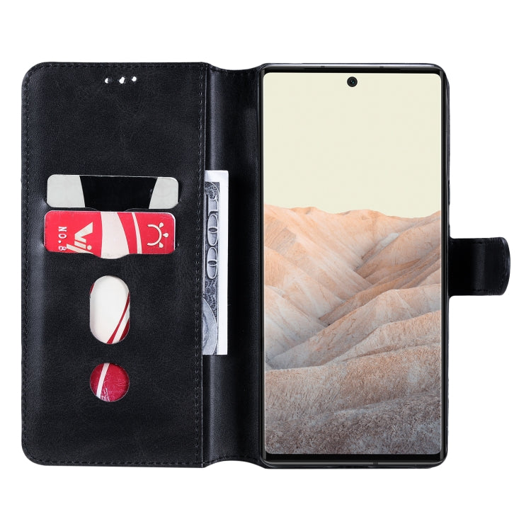 Classic Calf Texture PU + TPU Horizontal Flip Leather Case with Holder & Card Slots & Wallet For Google Pixel 6 Pro