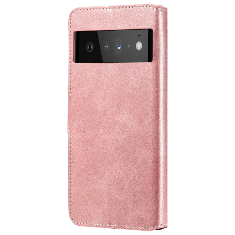 Classic Calf Texture PU + TPU Horizontal Flip Leather Case with Holder & Card Slots & Wallet For Google Pixel 6 Pro