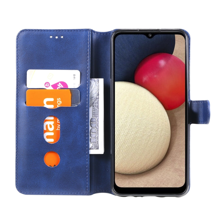 For Samsung Galaxy A03s 166mm Classic Calf Texture PU + TPU Horizontal Flip Leather Case with Holder & Card Slots & Wallet