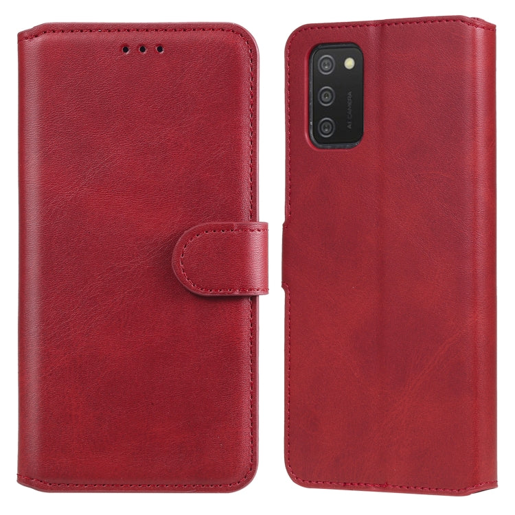 For Samsung Galaxy A03s 166mm Classic Calf Texture PU + TPU Horizontal Flip Leather Case with Holder & Card Slots & Wallet