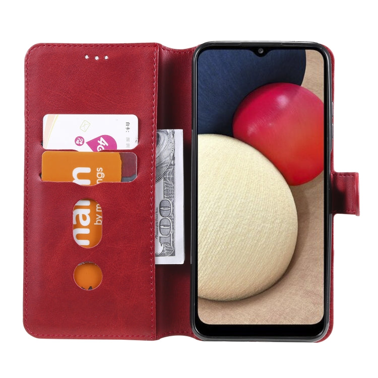 For Samsung Galaxy A03s 166mm Classic Calf Texture PU + TPU Horizontal Flip Leather Case with Holder & Card Slots & Wallet