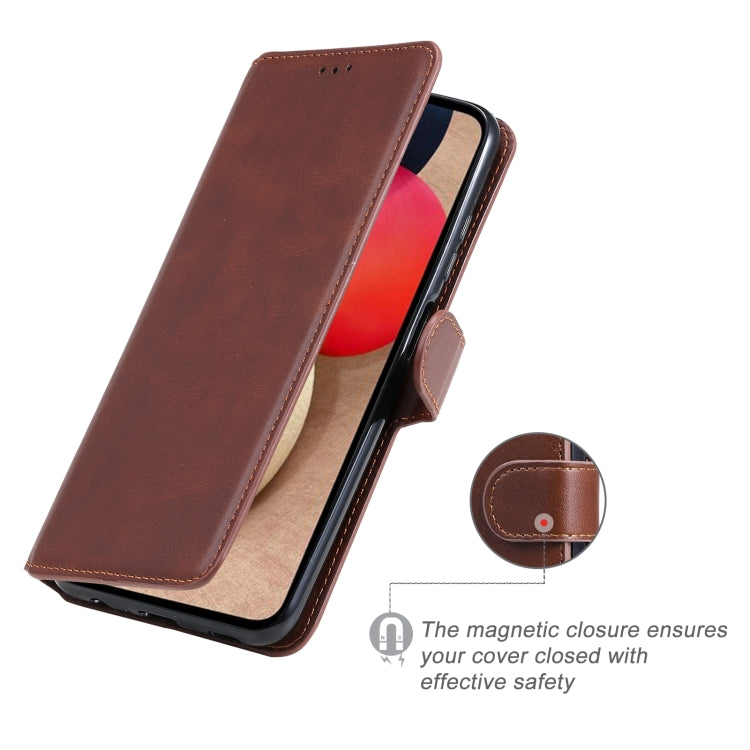 For Samsung Galaxy A03s 166mm Classic Calf Texture PU + TPU Horizontal Flip Leather Case with Holder & Card Slots & Wallet