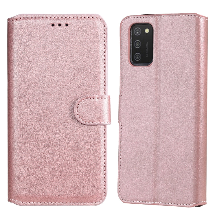 For Samsung Galaxy A03s 166mm Classic Calf Texture PU + TPU Horizontal Flip Leather Case with Holder & Card Slots & Wallet