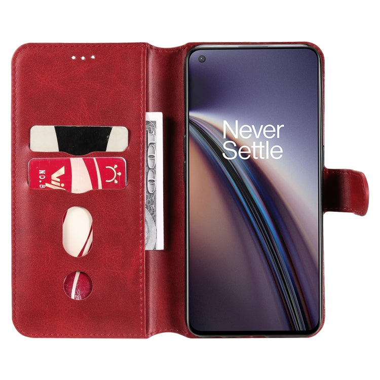 Classic Calf Texture PU + TPU Horizontal Flip Leather Case with Holder & Card Slots & Wallet For OnePlus Nord CE 5G