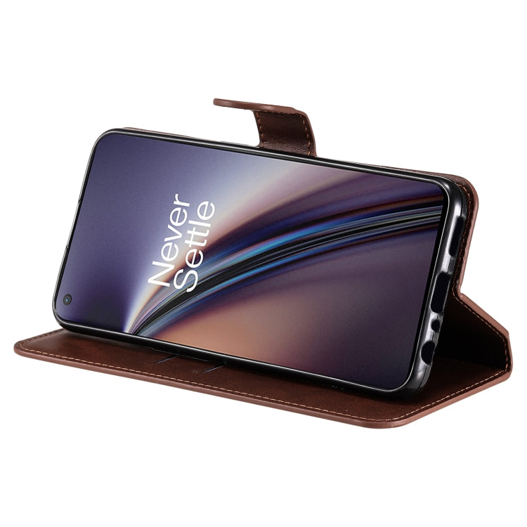 Classic Calf Texture PU + TPU Horizontal Flip Leather Case with Holder & Card Slots & Wallet For OnePlus Nord CE 5G