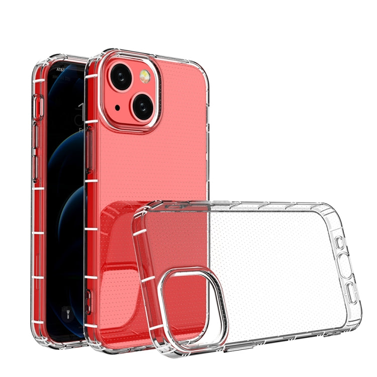 For iPhone 13 mini Airbag Four-Corner Full Coverage Shockproof TPU Case (Transparent)