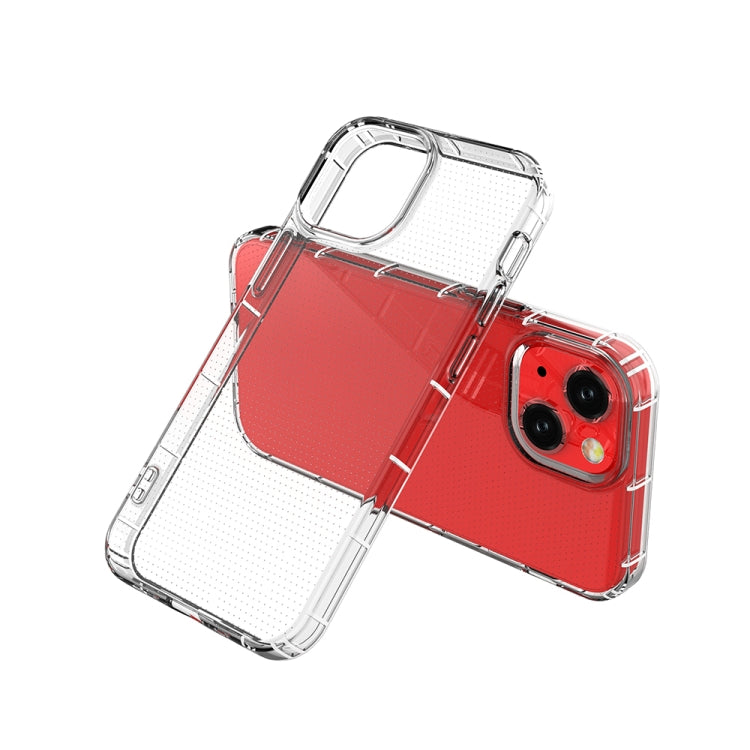 For iPhone 13 mini Airbag Four-Corner Full Coverage Shockproof TPU Case (Transparent)