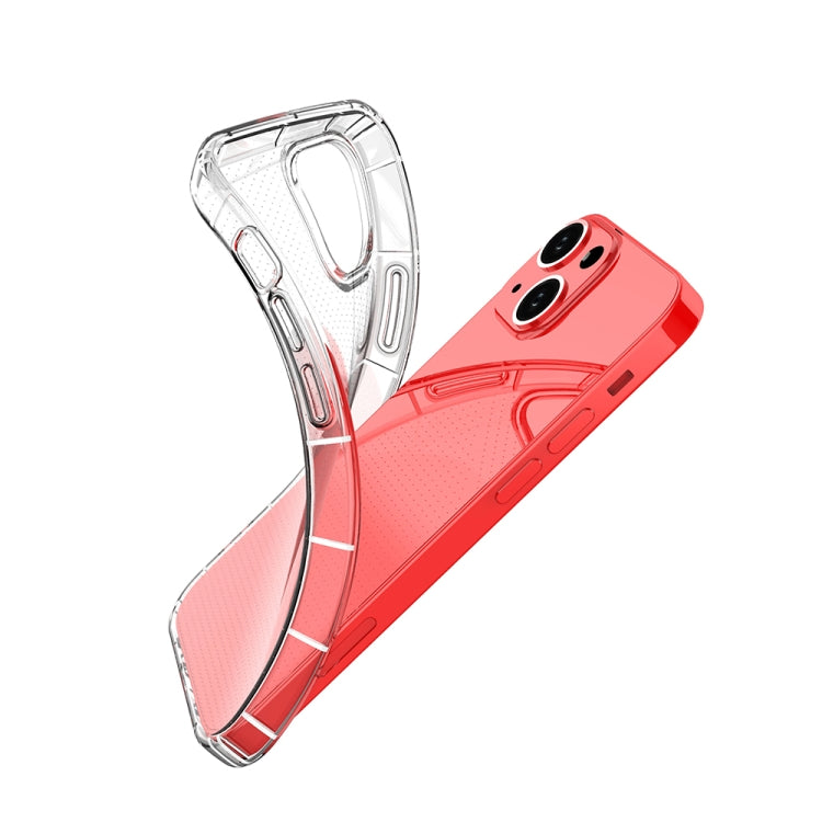 For iPhone 13 mini Airbag Four-Corner Full Coverage Shockproof TPU Case (Transparent)