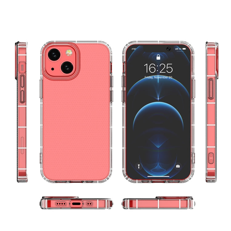 For iPhone 13 mini Airbag Four-Corner Full Coverage Shockproof TPU Case (Transparent)