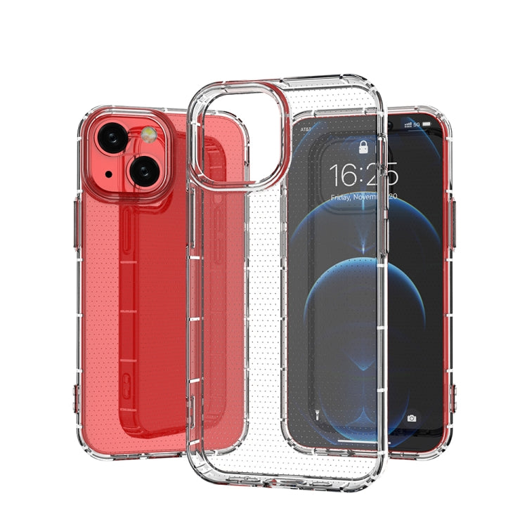 For iPhone 13 mini Airbag Four-Corner Full Coverage Shockproof TPU Case (Transparent)