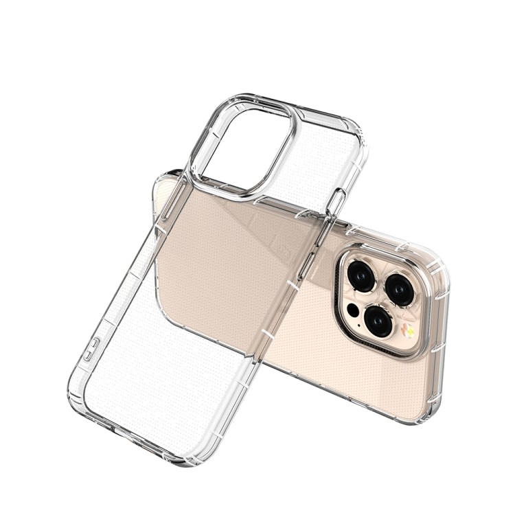 For iPhone 13 Pro Airbag Four-Corner Full Coverage Shockproof TPU Case (Transparent)
