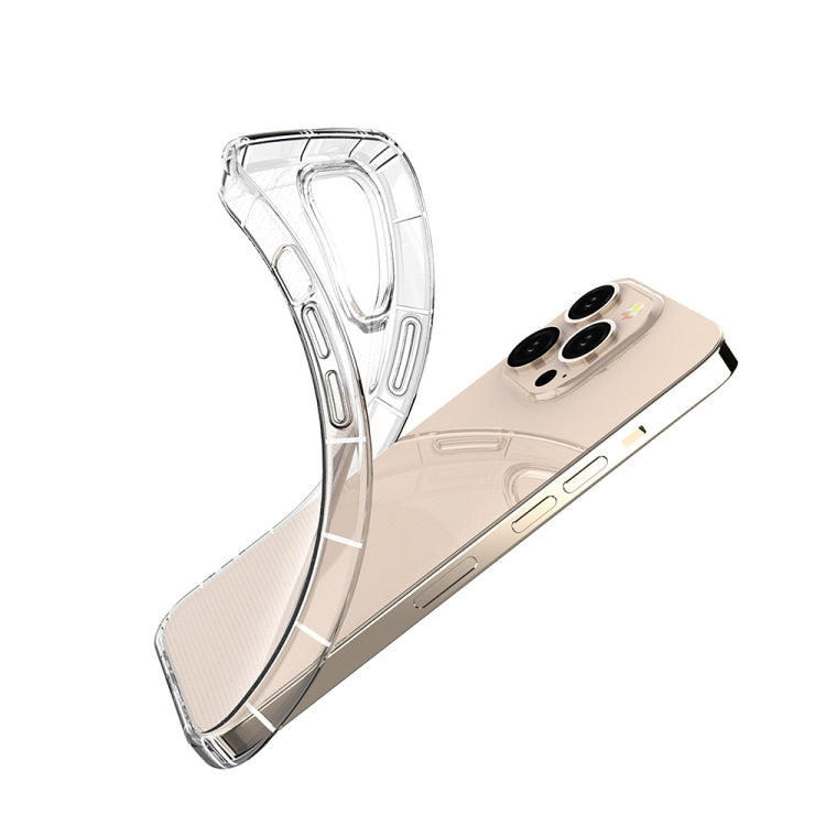 For iPhone 13 Pro Airbag Four-Corner Full Coverage Shockproof TPU Case (Transparent)