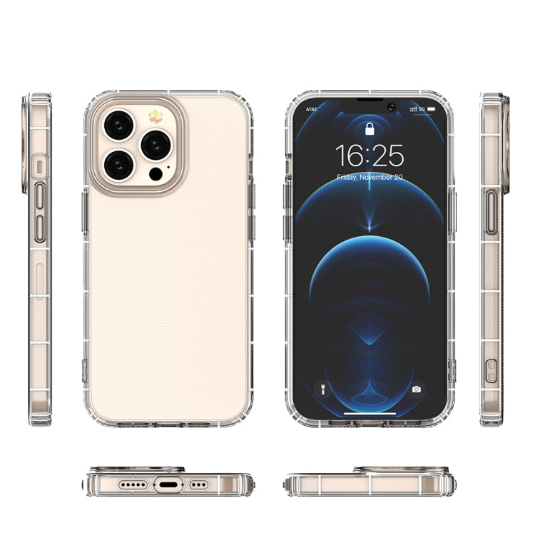 For iPhone 13 Pro Airbag Four-Corner Full Coverage Shockproof TPU Case (Transparent)