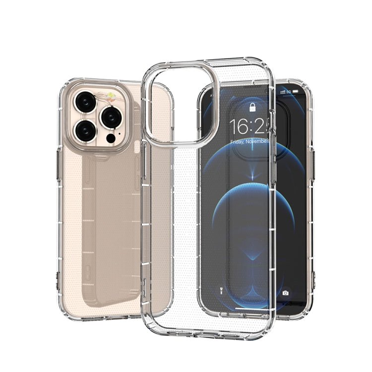 For iPhone 13 Pro Airbag Four-Corner Full Coverage Shockproof TPU Case (Transparent)