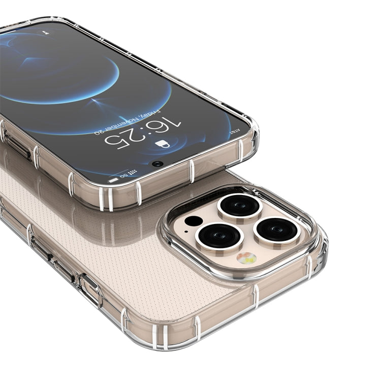 For iPhone 13 Pro Airbag Four-Corner Full Coverage Shockproof TPU Case (Transparent)