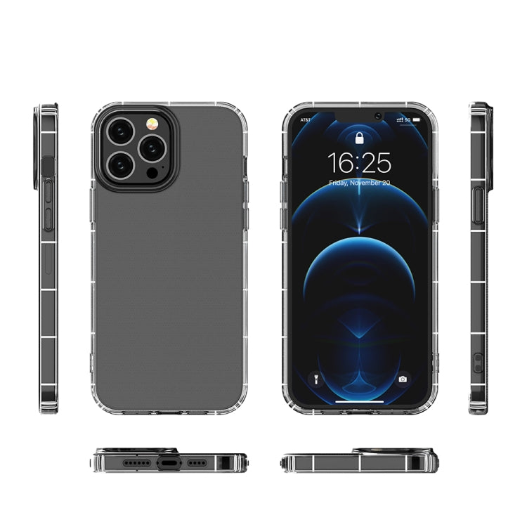 For iPhone 13 Pro Max Airbag Four-Corner Full Coverage Shockproof TPU Case (Transparent)