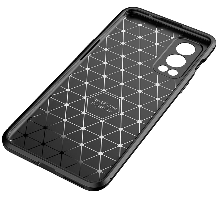 For OnePlus Nord 2 5G Carbon Fiber Texture Shockproof TPU Case
