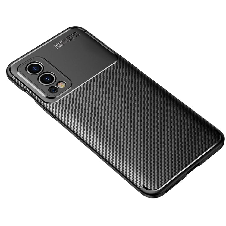 For OnePlus Nord 2 5G Carbon Fiber Texture Shockproof TPU Case